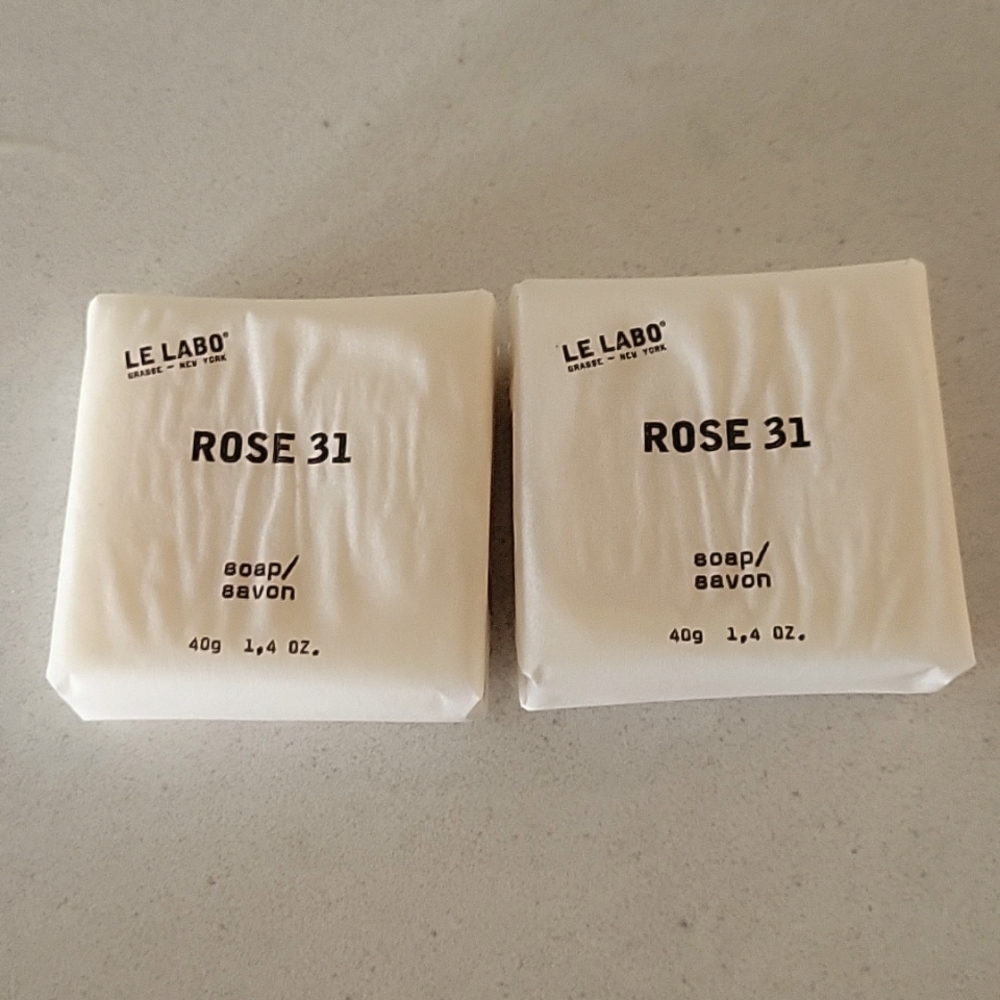 Le Labo Rose 31 2x 40gr Bar Soap Fairmont